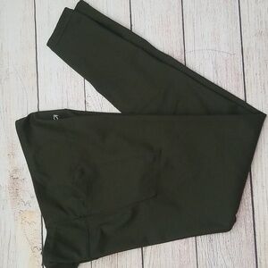 GAP GapFit Olive Green High-Rise Compression Leggings L TALL